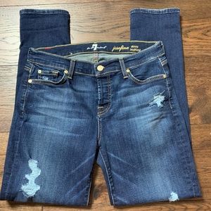 7 For All Mankind Josephina Skinny Boyfriend Jeans